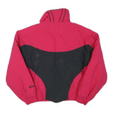 SUNICE Womens Pink & Black Zip Jacket S Polyester Blend Colourblock Sportswear