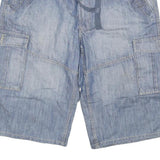 ALCW Mens Cotton Blend Blue Cargo Shorts 3XL W38 Casual Lightweight Summer