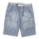 ALCW Mens Cotton Blend Blue Cargo Shorts 3XL W38 Casual Lightweight Summer