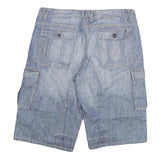 ALCW Mens Cotton Blend Blue Cargo Shorts 3XL W38 Casual Lightweight Summer