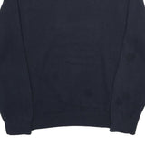 NAUTICA Mens Navy Blue Plain Cotton Jumper Crew Neck Basic Knit XL Casual