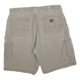 CARHARTT Mens Beige Casual Cotton Blend Carpenter Shorts L W36 Workwear