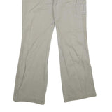 CALVIN KLEIN Womens Cotton Beige Regular Straight Trousers W34 L31 Casual Zip
