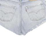 LEVI'S Womens Denim Blue Cut-Off Shorts L W32 Casual Summer Style