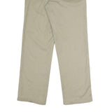 DICKIES Mens Regular Fit Beige Polyester Blend Zip Trousers W34 L32 Workwear