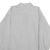 TOMMY HILFIGER Mens White & Black Check Shirt XL Cotton Long Sleeve Casual