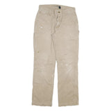 CARHARTT Mens Jeans Beige Relaxed Straight Denim W32 L31 Workwear Painter