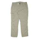 SCHOFFEL Mens Regular Beige Polyester Blend Zip Trousers W34 L30 Outdoor Cargo
