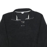 CHAMPION Womens Black Plain Pullover Jumper Crew Neck XL Fleece Casual Warm