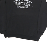 LEE Mens Black Lassen Football Crew Neck M Cotton Sweatshirt Casual