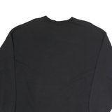 LEE Mens Black Lassen Football Crew Neck M Cotton Sweatshirt Casual