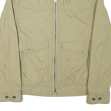 TIMBERLAND Mens Beige Jacket M Polyester Blend Plain Zip Casual Outdoor Wear