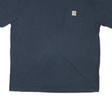 CARHARTT Mens Blue Pocket T-Shirt XL Short Sleeve Crew Neck Cotton Blend