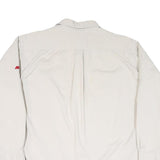 TOMMY HILFIGER Mens Beige Long Sleeve Shirt L Button Pocket Casual Cotton