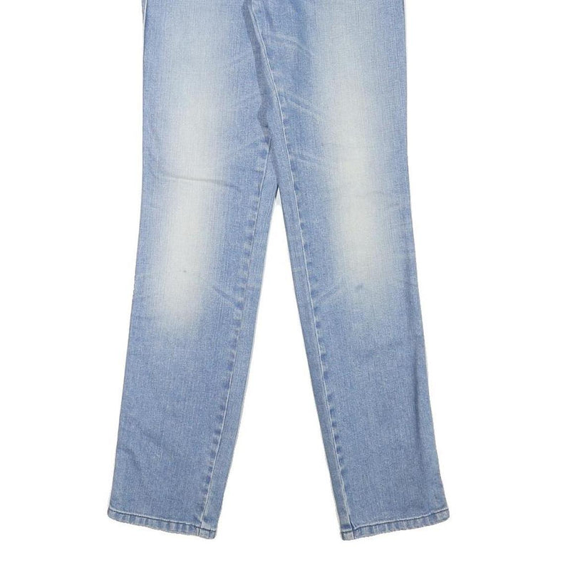 DIESEL Womens Slim Light Blue Denim Regular Jeans W27 L29 Stud Detail Zip