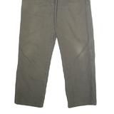 DICKIES Mens Jeans Green Regular Straight Denim Medium W34 L32 Workwear Zip