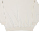 NIKE Womens Cream Crew Neck XS Cotton Blend Sweatshirt Casual Wear