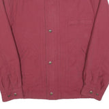 KEMPEL Mens Red Jacket S Polyester Blend Classic Zip Plain Casual Lightweight