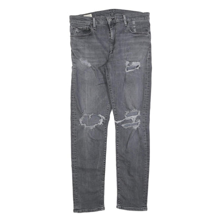 LEVI'S 512 BIG E Mens Slim Skinny Denim Medium Wash W33 L31 Distressed Jeans