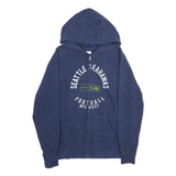NFL Womens Blue Seattle Seahawks Full Zip Hoodie L Football NFL