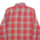 RALPH LAUREN POLO JEANS COMPANY Mens Red & Grey Check Shirt S Slim Fit Cotton