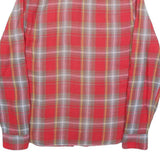 RALPH LAUREN POLO JEANS COMPANY Mens Red & Grey Check Shirt S Slim Fit Cotton