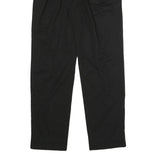 MOSCHINO Womens Black Cotton Blend Relaxed Trousers W26 L27 Classic Fit Zip