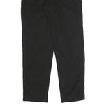 MOSCHINO Womens Black Cotton Blend Relaxed Trousers W26 L27 Classic Fit Zip