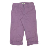 CARIBBEAN JOE Womens Purple Cargo Casual Shorts M W29 Lightweight Cotton Blend