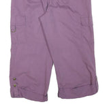 CARIBBEAN JOE Womens Purple Cargo Casual Shorts M W29 Lightweight Cotton Blend