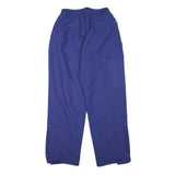 Womens Relaxed Royal Blue Polyester Blend Cargo Trousers W25 L28 Zip Closure