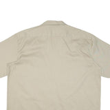 DICKIES Mens Beige Cotton Blend Shirt 2XL Short Sleeve Workwear Casual
