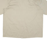 DICKIES Mens Beige Cotton Blend Shirt 2XL Short Sleeve Workwear Casual