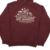 PORT & COMPANY Mens Maroon Camp Sacramento Pullover Hoodie M Western Frontier