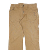 DICKIES Mens Jeans Beige Relaxed Straight Denim W32 L32 Workwear Zip Closure