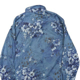 WRANGLER Mens Blue Floral Print Shirt M Long Sleeve Button Closure Stylish