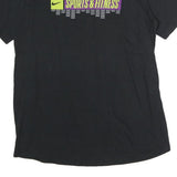 NIKE Mens Black Sports & Fitness Graphic T-Shirt M Short Sleeve Crew Neck