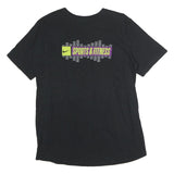 NIKE Mens Black Sports & Fitness Graphic T-Shirt M Short Sleeve Crew Neck