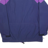 MAMMUT Mens Purple & Blue Outdoor Jacket L Polyester Blend Zip Pocketed