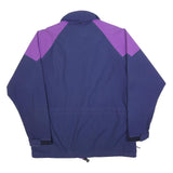 MAMMUT Mens Purple & Blue Outdoor Jacket L Polyester Blend Zip Pocketed