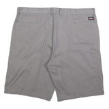 DICKIES Mens Shorts Grey Casual Cotton Blend 2XL W42 Comfortable Workwear