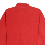 STARTER Mens Red Jacket L Polyester Plain Zip Casual Lightweight Sportswear