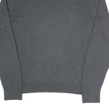 TOMMY HILFIGER Mens Grey Plain Crew Neck Basic Knit Jumper XL Cotton Blend