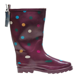 SERRA Wellie Boots Purple Synthetic Womens UK 8