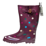 SERRA Wellie Boots Purple Synthetic Womens UK 8