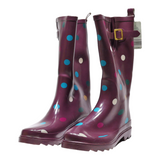 SERRA Wellie Boots Purple Synthetic Womens UK 8