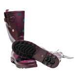 SERRA Wellie Boots Purple Synthetic Womens UK 8