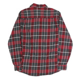WEATHERPROOF Mens Red & Grey Check Shirt M Button Long Sleeve Casual Cotton