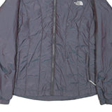 THE NORTH FACE Womens Grey Lightweight Jacket L Polyester Blend Zip Plain