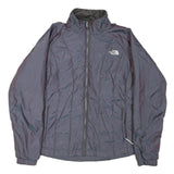THE NORTH FACE Womens Grey Lightweight Jacket L Polyester Blend Zip Plain